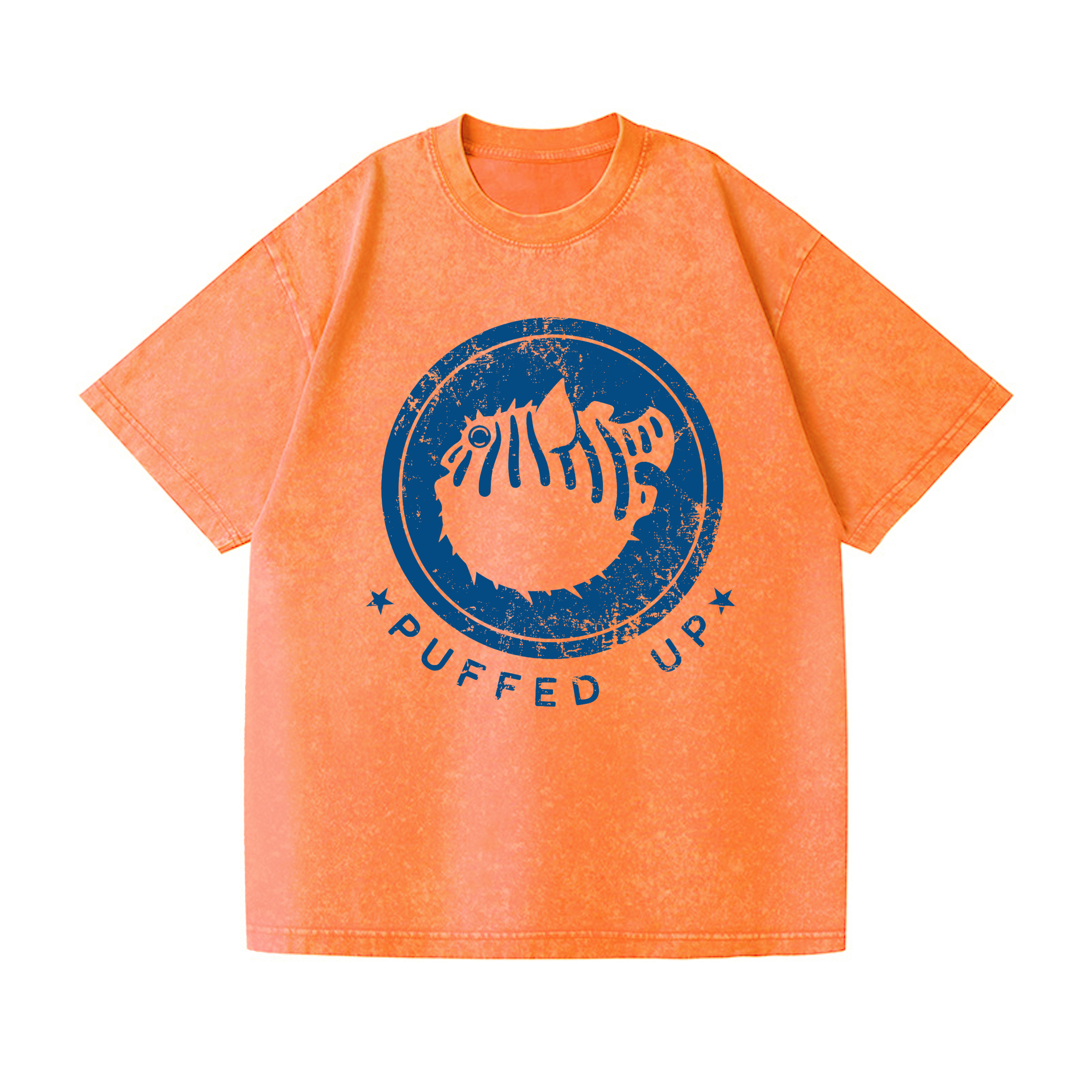 Puffer Fish Vintage Wash Japanese Design T-Shirt