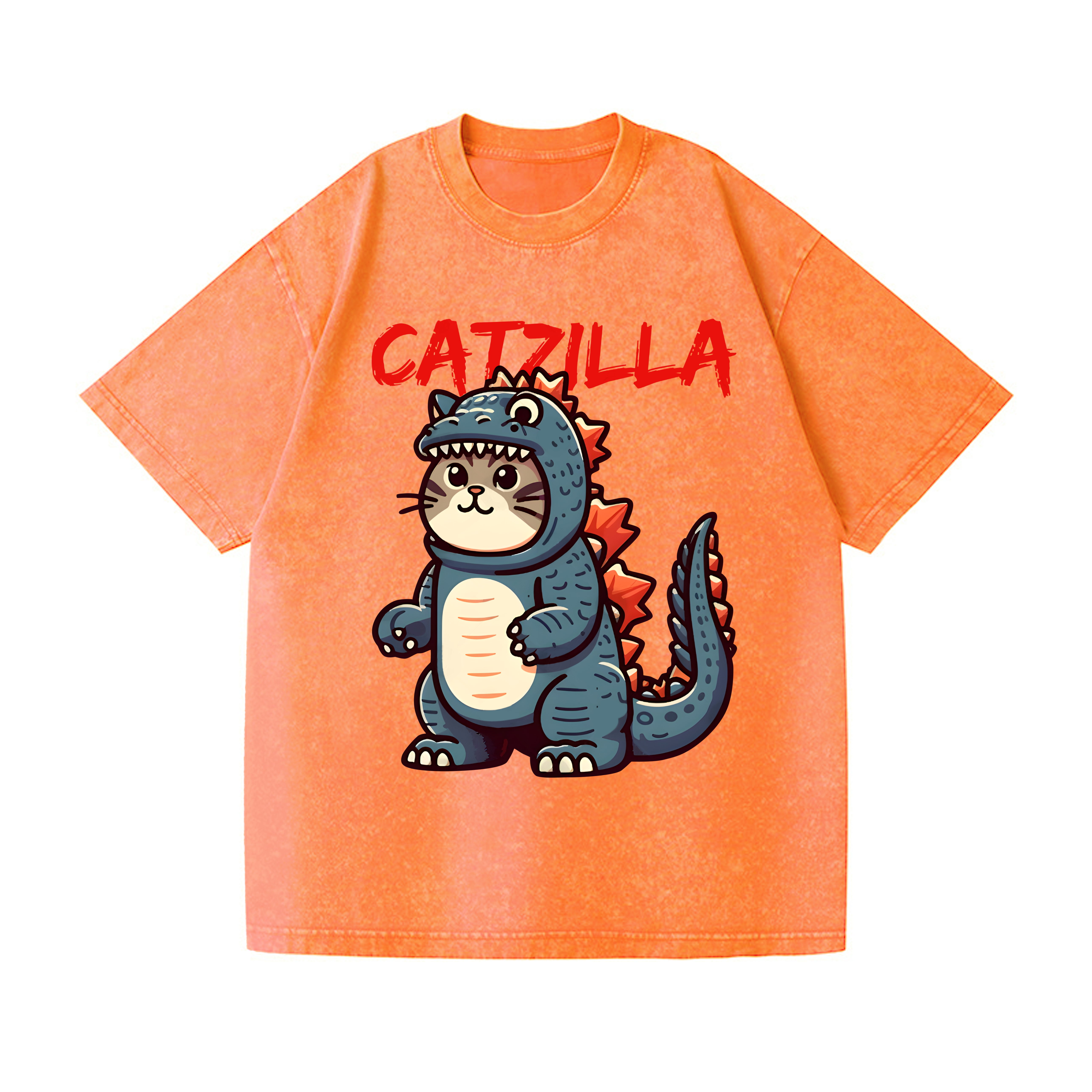 新品　chimala LAZY CAT TEE XL Amazon.com: Catzilla Cat Japanese Art The Great Wave off