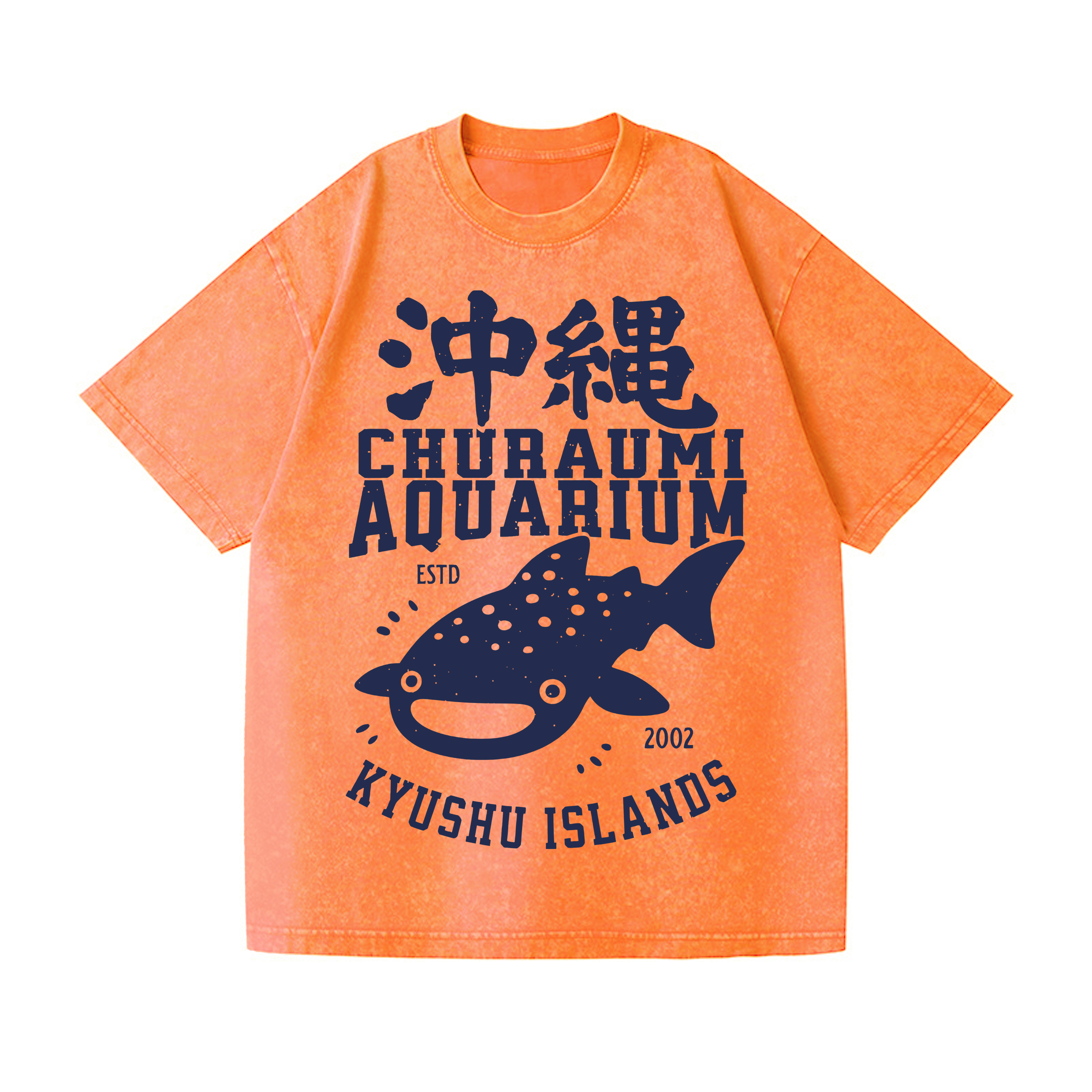 Churaumi Aquarium Vintage Wash Japanese Design T-Shirt