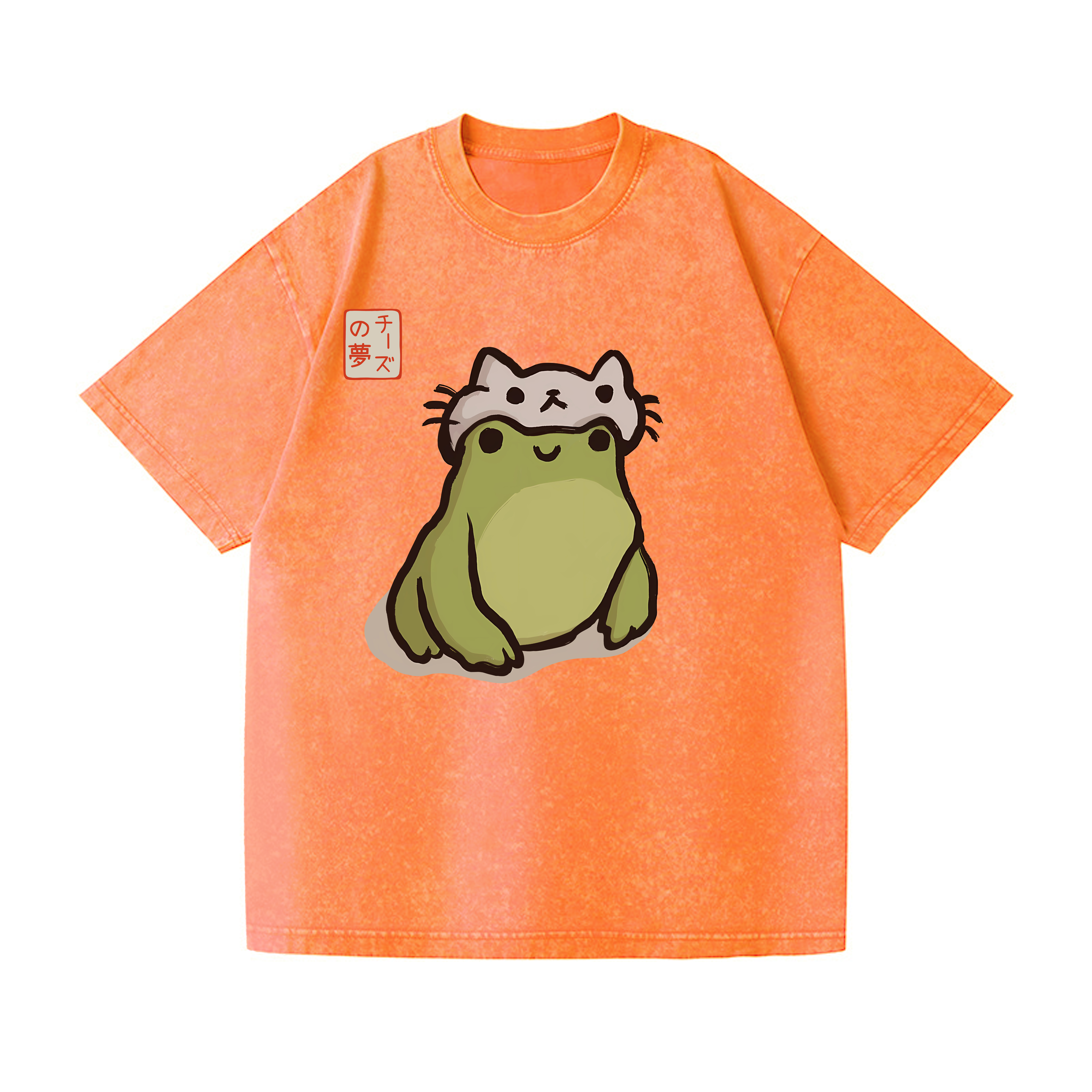 Matsumoto Hoji Frog Vintage Wash Japanese Design T-Shirt